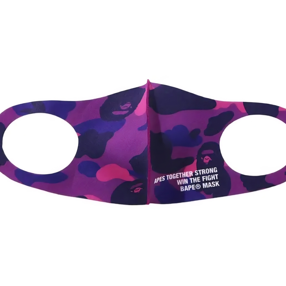 BAPE Color Purple Camo Mask